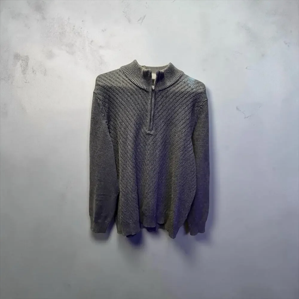 Calvin Klein quarter-zip sweater Navy Blue Size L